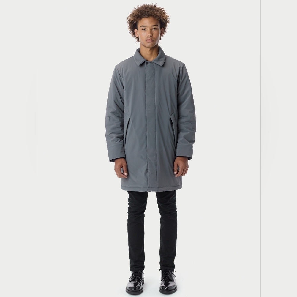 The Very Warm Car Men's Gray Coat Sz SMALL